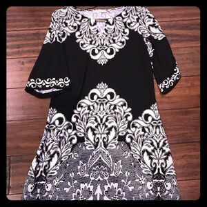 Dress black and white
